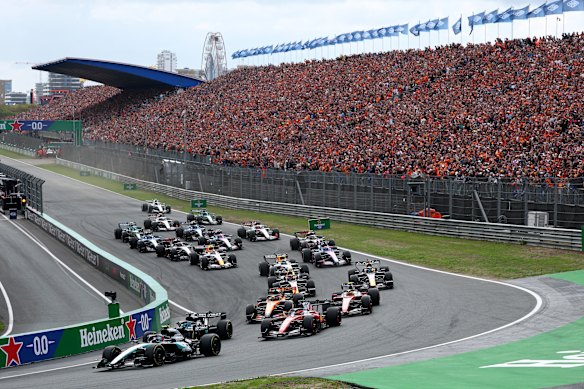 They’re off and racing again at Zandvoort.