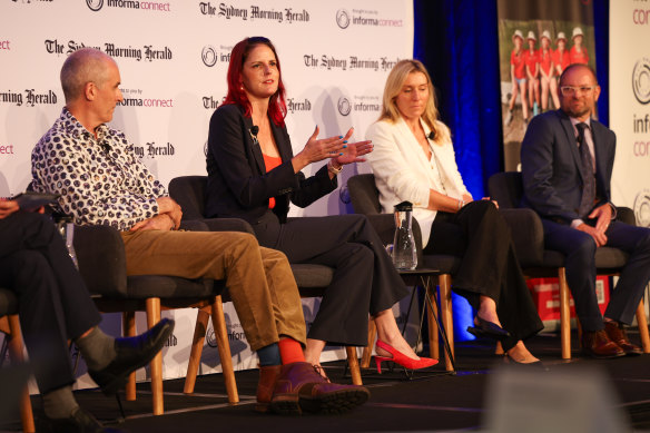 The AI panel at the SMH Schools Summit. 