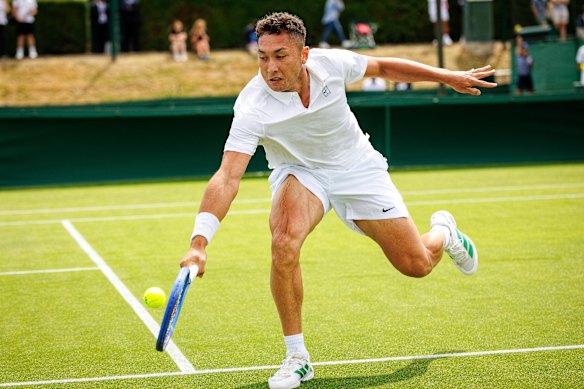 McCabe is making his mark on London’s famous grasscourts.