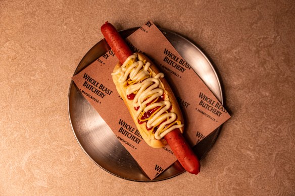 Whole Beast hotdog.