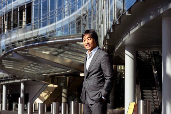 Bally’s Corporation chairman Soo Kim outside the Star Casino in Sydney.