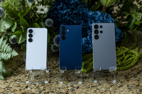 The Galaxy S25, S25 Plus and S25 Ultra.
