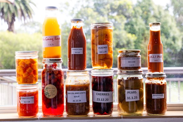 A sample of Maris Cummins’
homemade produce, including soup.