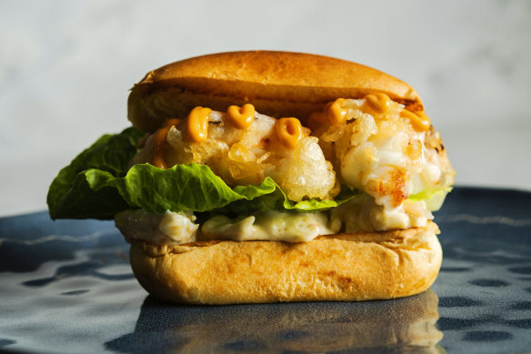 “Incredible”: Rick Shores’ signature Moreton Bay bug roll.