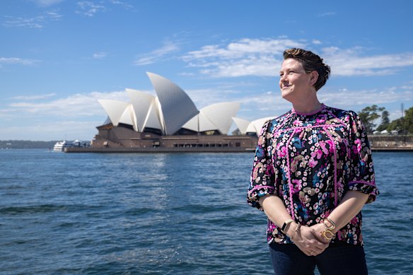 Amy Lane and her new office. 