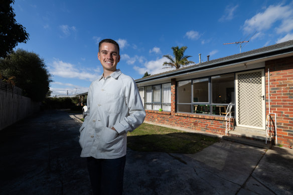 Thomas Burke is selling his apartment in Docklands and moving back to Geelong, where he can buy a larger property.