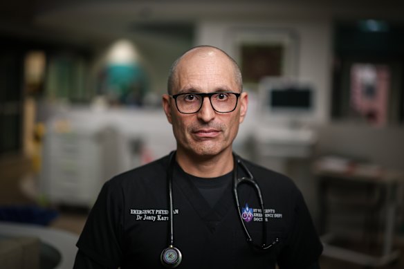 Dr Jonty Karro is head of the emergency department at St Vincent’s Hospital.