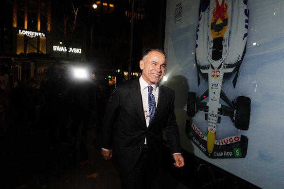 John Pesutto arrives at the party’s administrative committee meeting on Thursday night to plead his case.