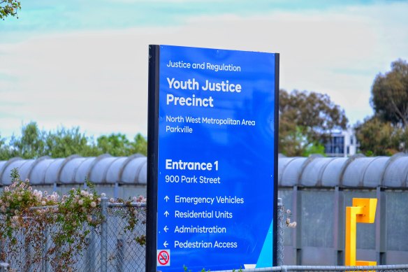 Three workers were injured at the Parkville Youth Justice Centre on Saturday.