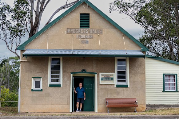 Wayne Willmington at the resident-owned Luddenham Progress Hall.