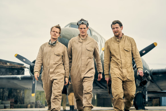 Alfie Allen, Connor Swindells and Jack O’Connell in Rogue Heroes, an irreverent biopic about Britain’s Special Air Service
