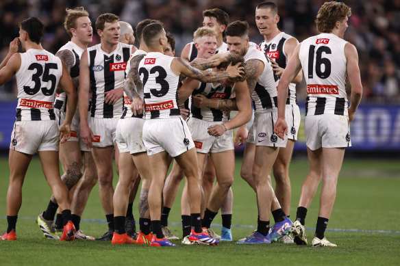 The Magpies’ small forwards helped Collingwood kick more than 100 points against Melbourne at the MCG.