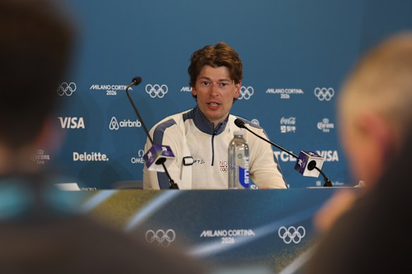 Sturla Holm Laegreid told his now ex-girlfriend about his affair a week before revealing it to the world while competing in the Winter Olympics.