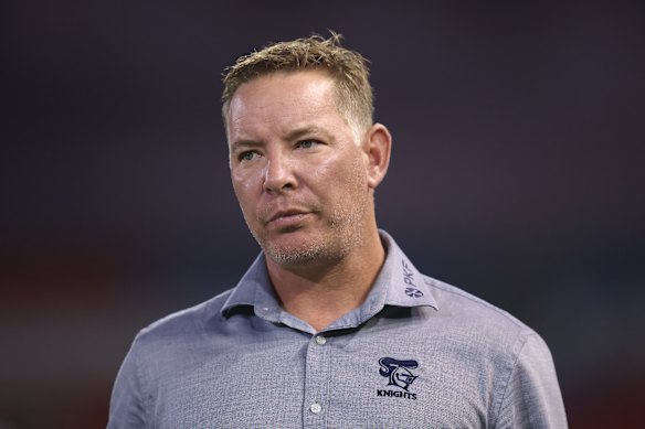Knights coach Adam O’Brien.