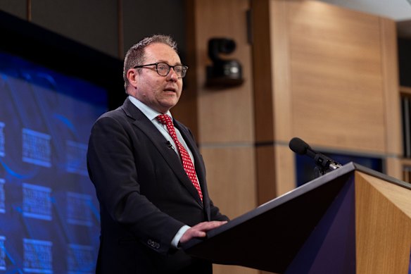 Daniel Mulino at the National Press Club last month. 