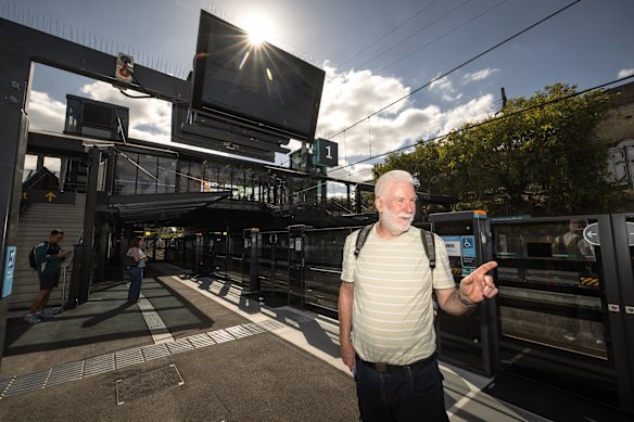 Jamie Honan catches the metro from Hurlstone Park.