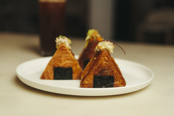 Onigiri croissants at Tenacious Bakehouse, Darlinghurst.