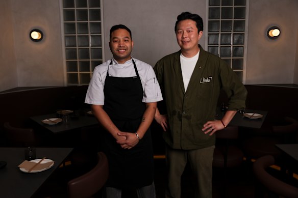 Chef James Thipwongsa and co-owner Charles Chang.
