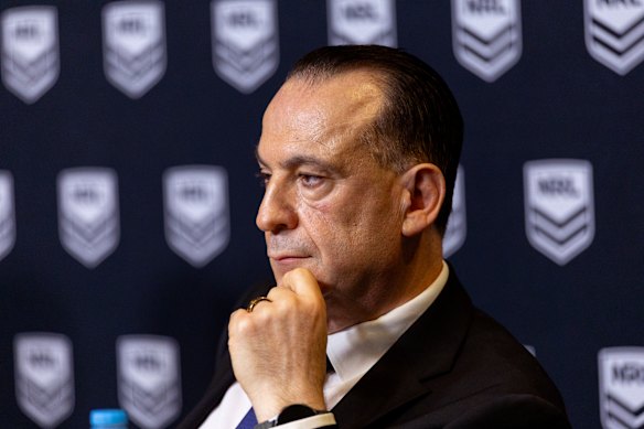 Australian Rugby League Commission chief Peter V’landys.
