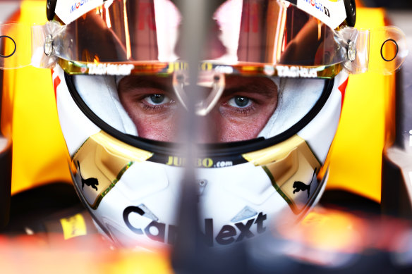Max Verstappen is 46 points off Charles Leclerc in the lead.