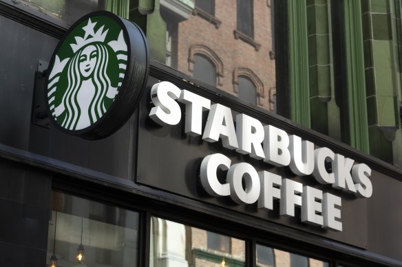 Starbucks in Boston: The Australian arm has turned a profit for the first time.