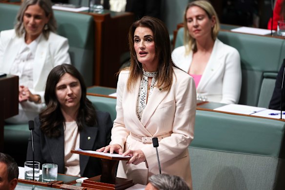 The Member for Dickson, Ali France, delivers her first speech in the House of Representatives this week.