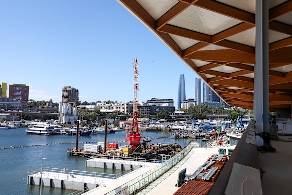 The new Sydney Fish Market building, which is due to open later this year.