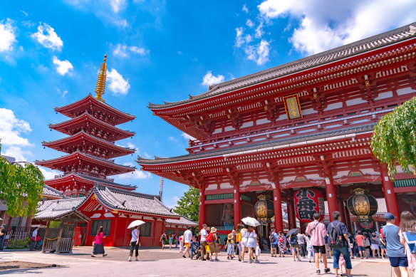 Senso-ji temple complex is Tokyo’s oldest.