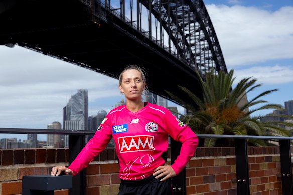 Ash Gardner in Sydney on Monday. 