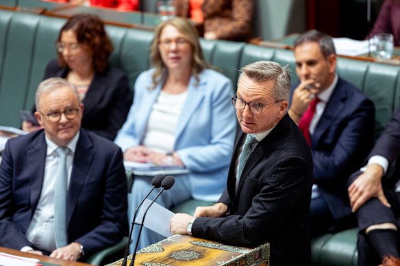 Climate Change and Energy Minister Chris Bowen during question time.