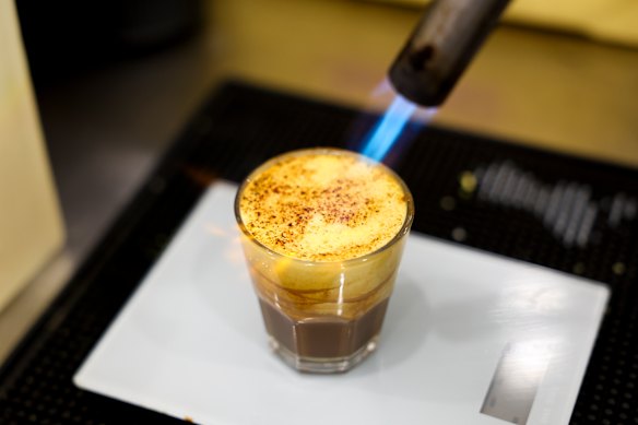 Vietnamese egg coffee. 