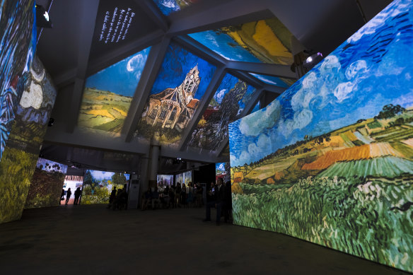 The interactive display features the equivalent of up to 40 IMAX screens. 