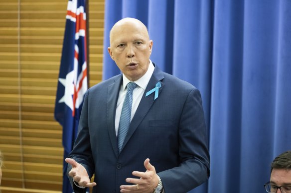 Opposition Leader Peter Dutton. 