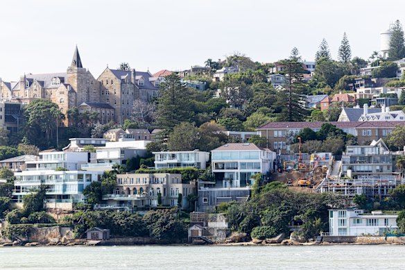Trophy homes with gun barrel views can sell for up to $55 million in Rose Bay.