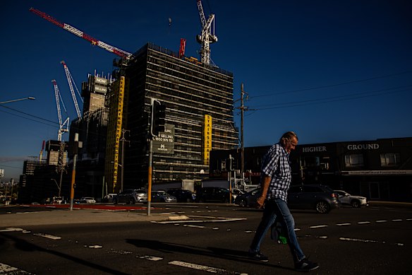 New developments going up on Pennant Hills Road.