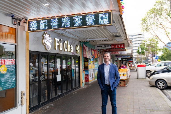 Local MP John Mullahy, pictured on Kingsway, has settled in Glen Waverley for the long term.