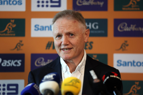 Wallabies head coach Joe Schmidt speaks to the media after naming his squad.