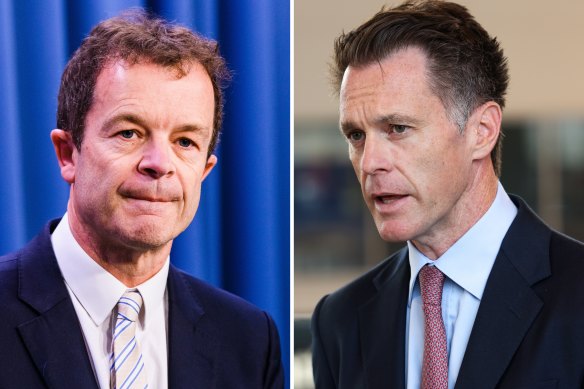 NSW Opposition Leader Mark Speakman and 
NSW Premier Chris Minns