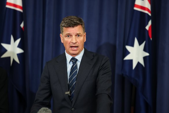 Opposition Leader Angus Taylor.