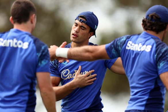 Joseph-Aukuso Suaalii will start on the wing for the Wallabies against the Springboks in Perth on Sunday.
