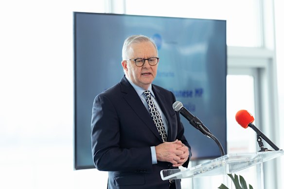 Prime Minister Anthony Albanese speaks at the UN last week.