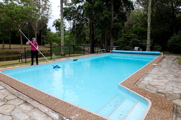 Sandra Read says “it’s great to hear happy noises from the pool again” now that her children have grown up.