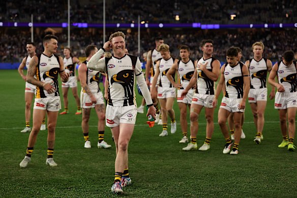Hawthorn after their round nine loss to Fremantle. 