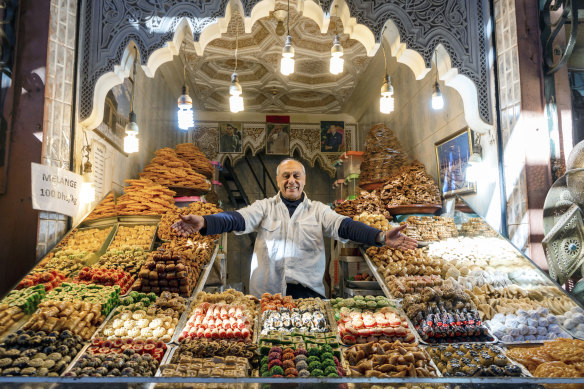 At the markets in Marrakesh, Morocco.