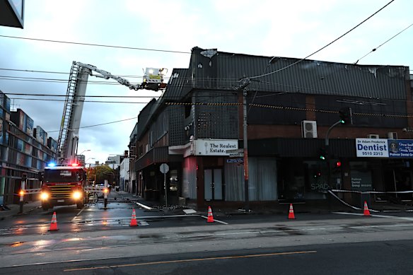 It took fire crews hours to contain the blaze. 