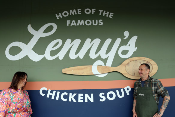 Mark and Natalie Fine have spruced up iconic Caulfield North corner shop Lenny’s Fine Foods.