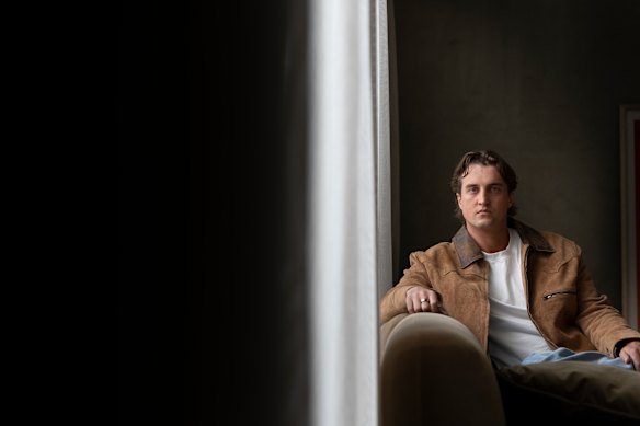 Henry Brayshaw, a former Geelong Grammar student who started gambling at 16 and has now pulled himself out of a problem gambling habit.