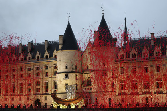 A general view of performance at the Palais de Justice.