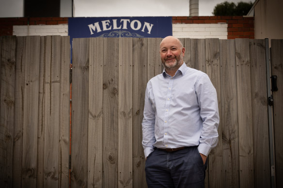 Melton accountant Rob Maslak supports a council plan to build more housing in the suburb’s centre.    