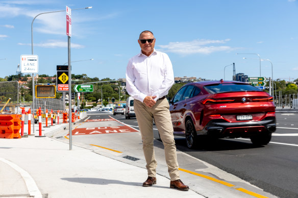 Traffic engineer Craig McLaren says the Rozelle Interchange has serious flaws
